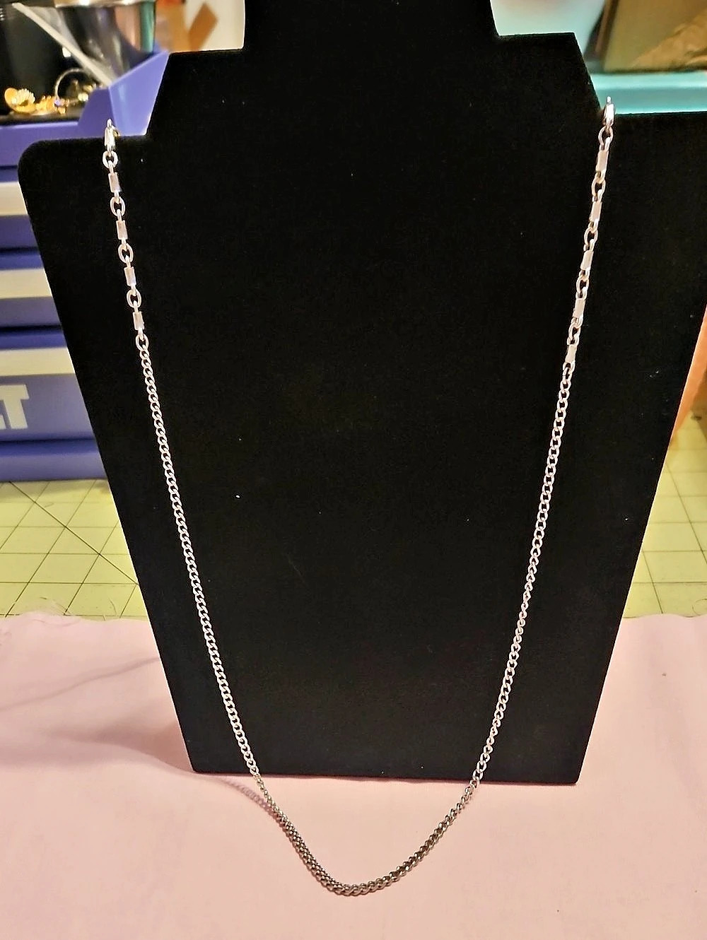 Monet Silver-Tone Chain Necklace Like New